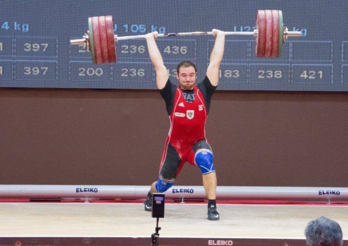 EM U20 U23 Albanien Philipp Forster 200kg Stossversuch
