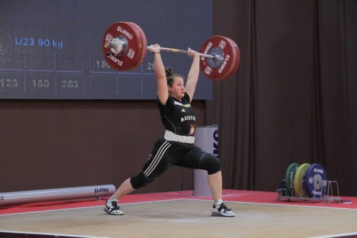EM U20 U23 Albanien Sarah Fischer 121 Stossen